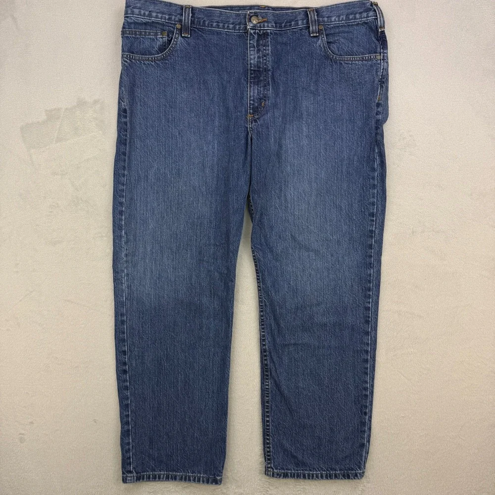 Carhartt Jeans Mens 42x30 Blue Denim Relaxed Fit Built to Serve‎ Work